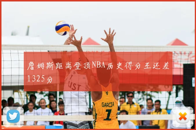 詹姆斯距离登顶NBA历史得分王还差1325分