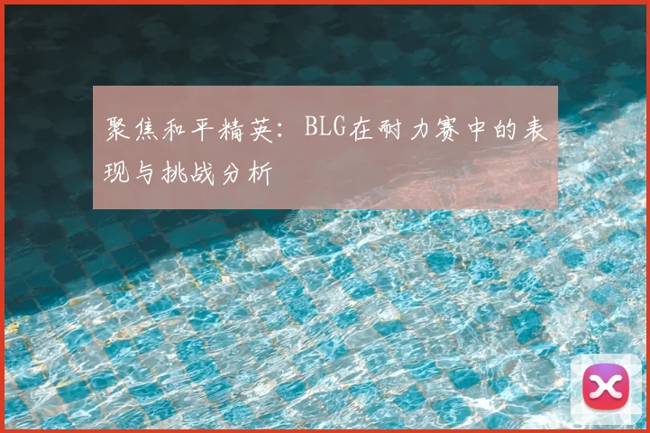 聚焦和平精英：BLG在耐力赛中的表现与挑战分析